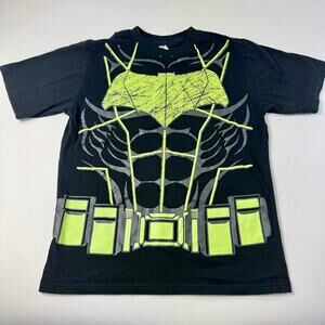 Batman Vs. Superman Dawn of Justice Boys Glow in the Dark Batman T Shirt L 10 12